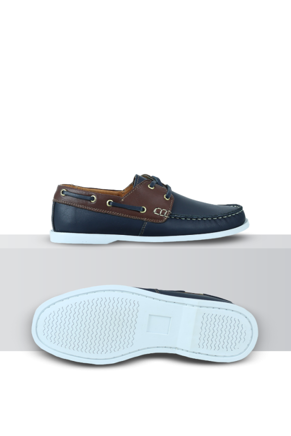 Zapato Casual De Caballero Tipo Mocasín Nautico color Marino marca Rams Cottons